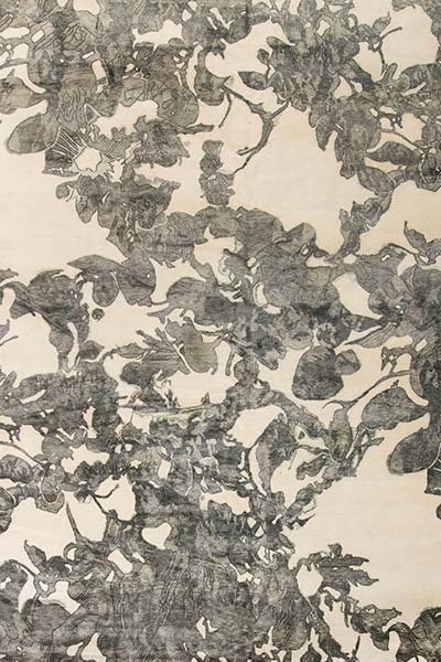 New rug contemporary Tibetan  grey white 15x12 n11417