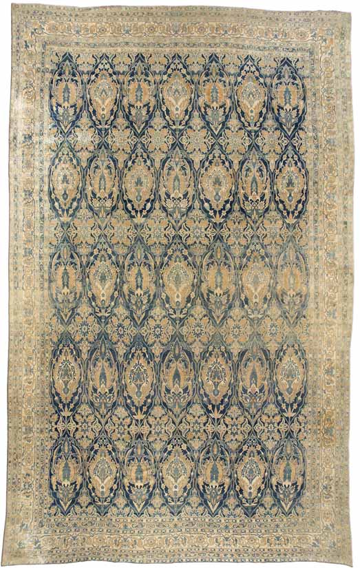 Antique rugs carpets Persian kirman format