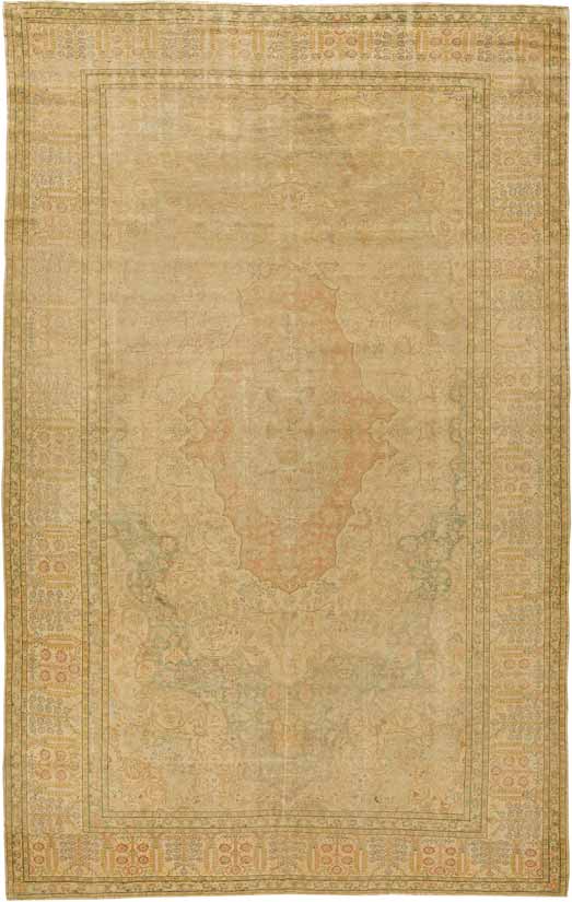 Antique Turkish silk rug format
