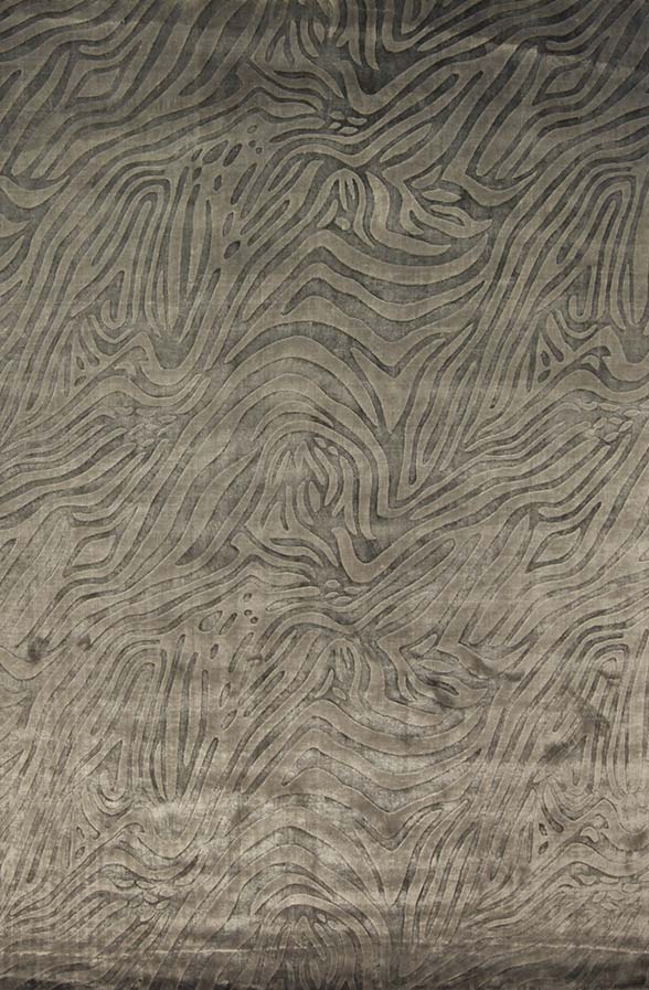 Contemporary rugs animal silver custom modern bamboo silk gray animal animal n10607 10x8