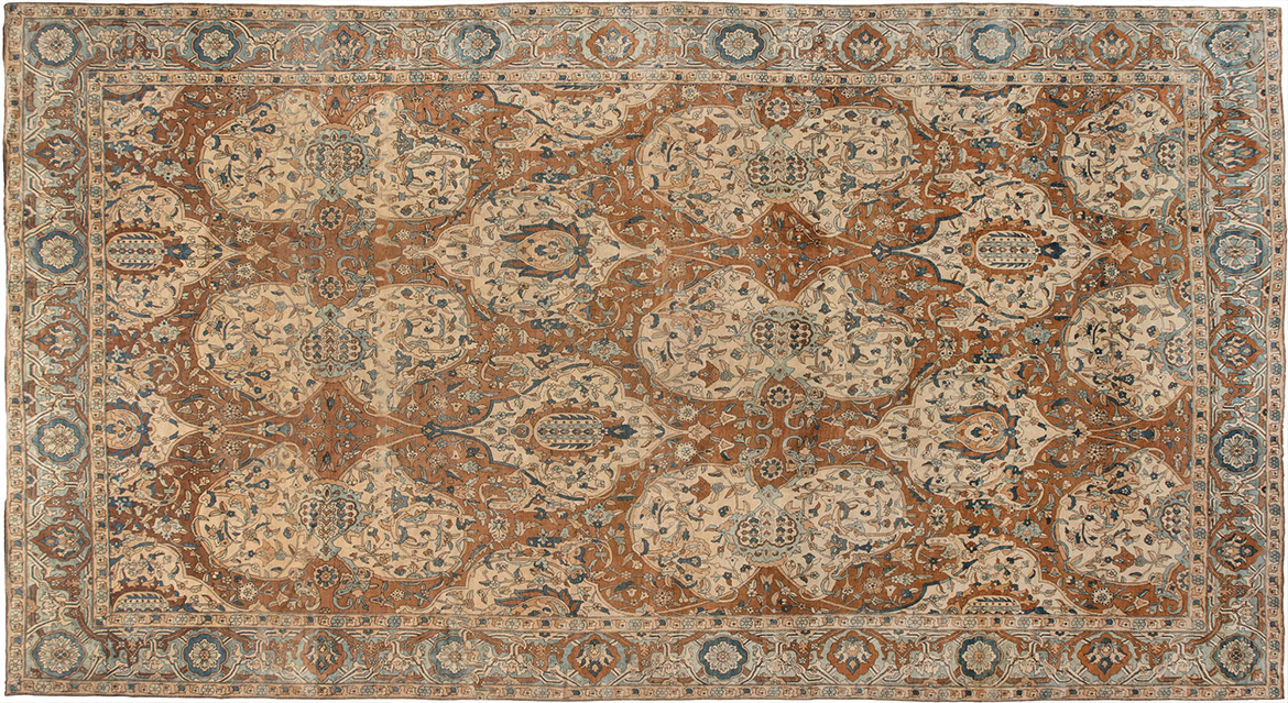 Antique Persian kirman rug 19x12 bb6600