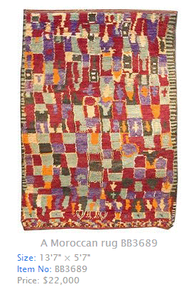A Moroccan rug BB3689