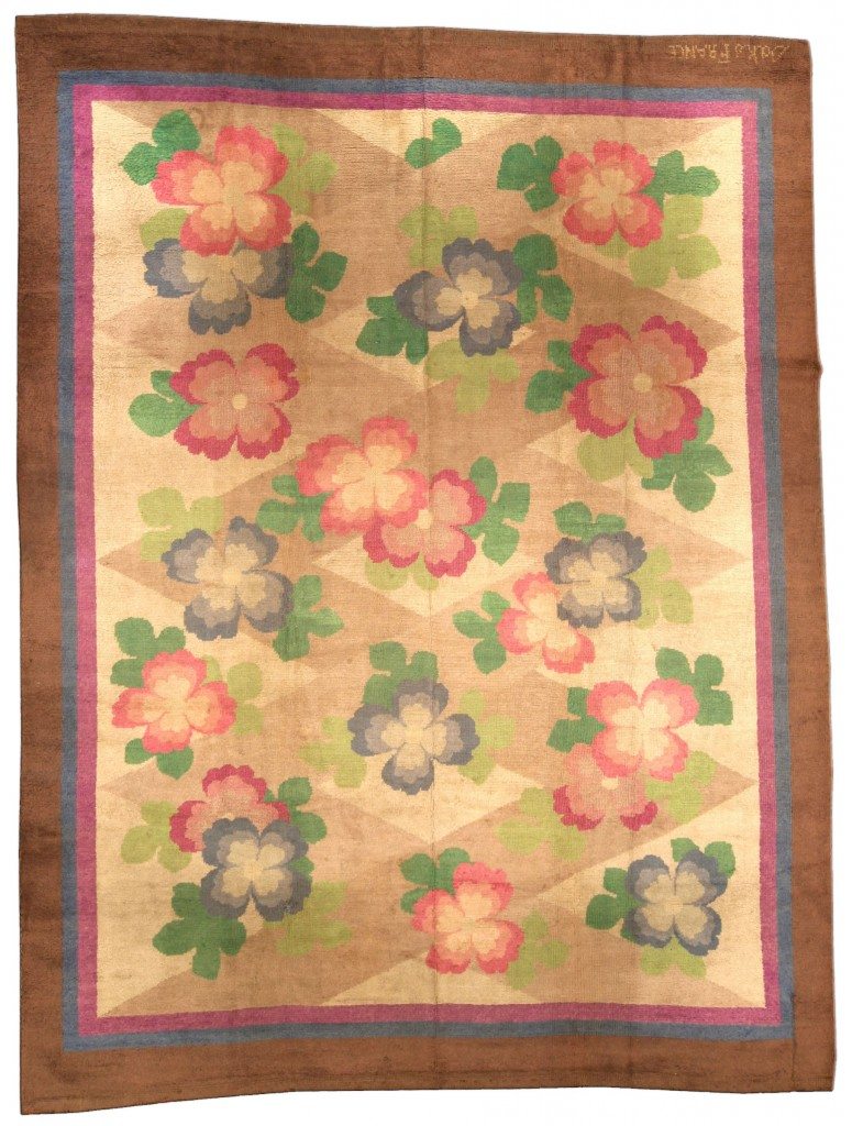 vintage-rug-modern-french-art-deco-deco-beige-botanical-geometric-bb4340-11x8