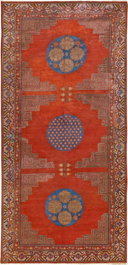 vintage-rug-chinese-samarkand-khotan-silk-orange-geometric-bb4577-11x5