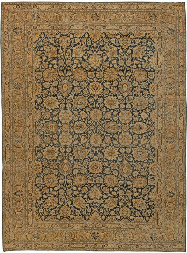 antique-carpet-persian-tabriz-blue-botanical-12x9-bb5650