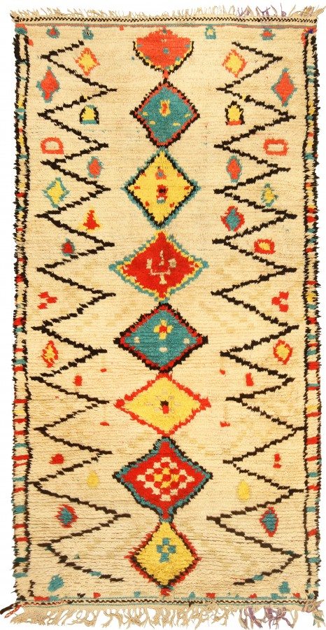 vintage-carpet-Moroccan-modernist-yellow-geometric-abstract-bb5144-8x4