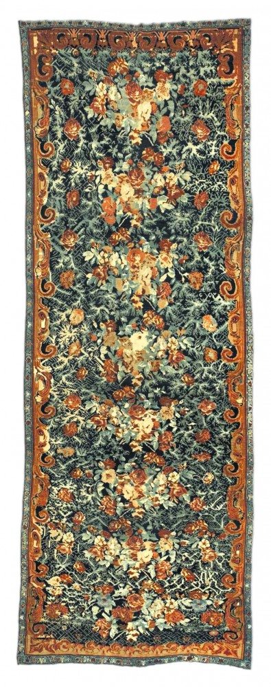 antique-carpet-russian-caucasian-karabagh-blue-botanical-bb0975-18x7