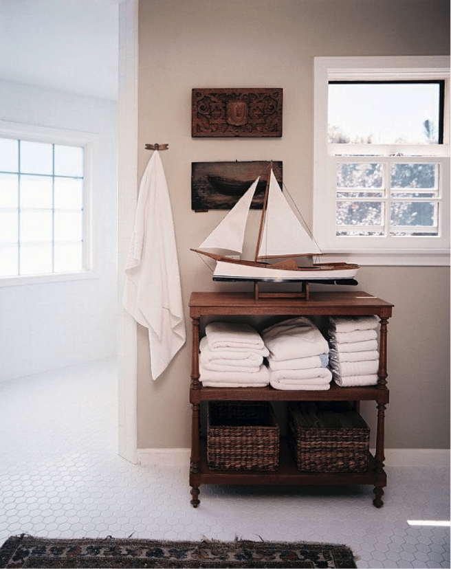 boat in a home