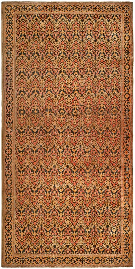 vintage-carpet-european-american-spanish-cuenca-.htm-gray-botanical-bb4831-32x15