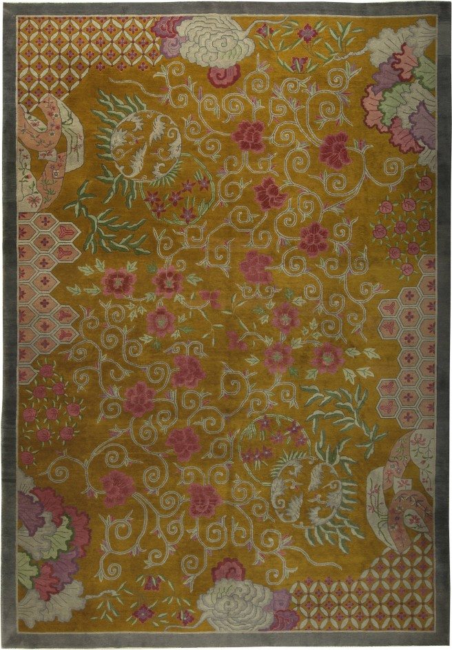 Vintage Chinese Deco Rug BB6142