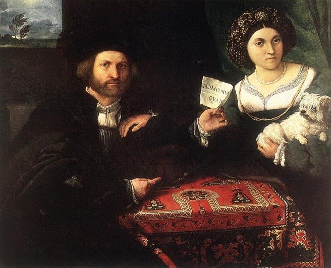 Husband and Wife, 1523, by Lorenzo Lotto [Public domain], via Wikimedia Commons