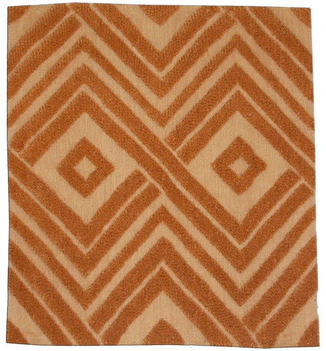 DLB orange high-low rug