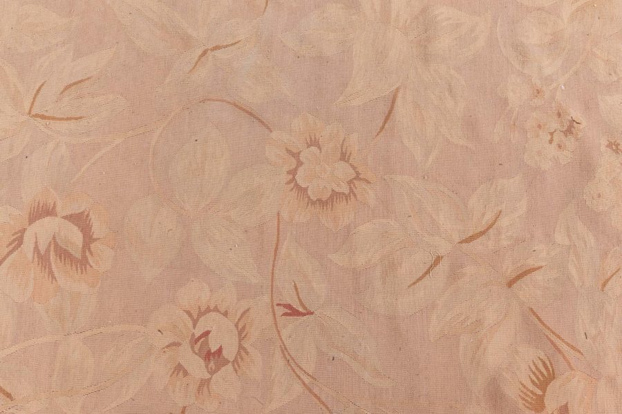 Doris Leslie Blau Collection Large Gold Aubusson Design Handmade Wool Rug N12751