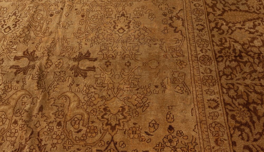 Vintage Indian Amritsar Botanic Handmade Wool Rug BB0064