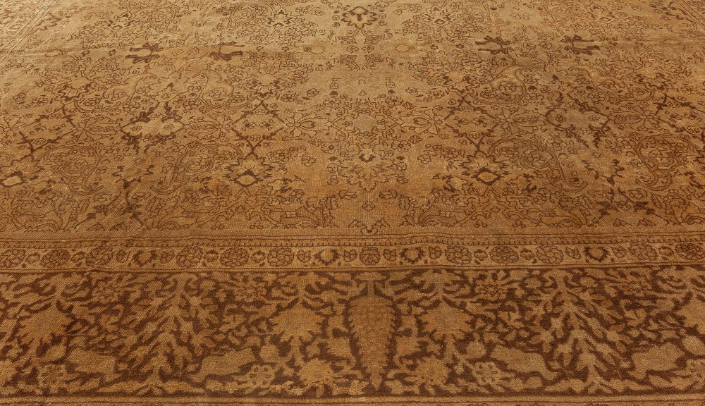 Vintage Indian Amritsar Botanic Handmade Wool Rug BB0064