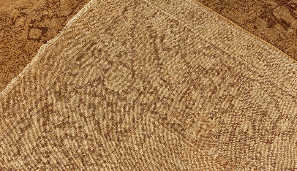 Vintage Indian Amritsar Botanic Handmade Wool Rug BB0064