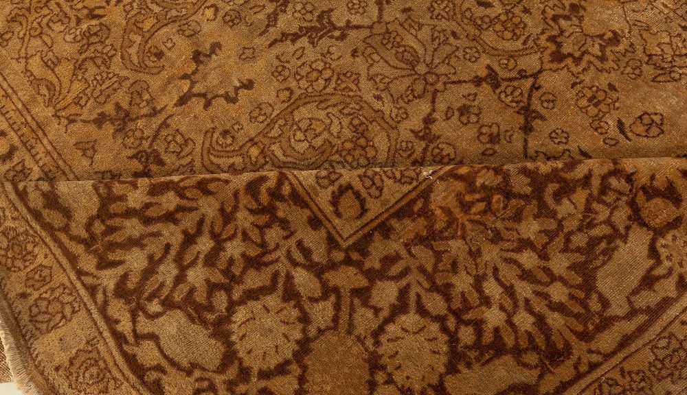 Vintage Indian Amritsar Botanic Handmade Wool Rug BB0064