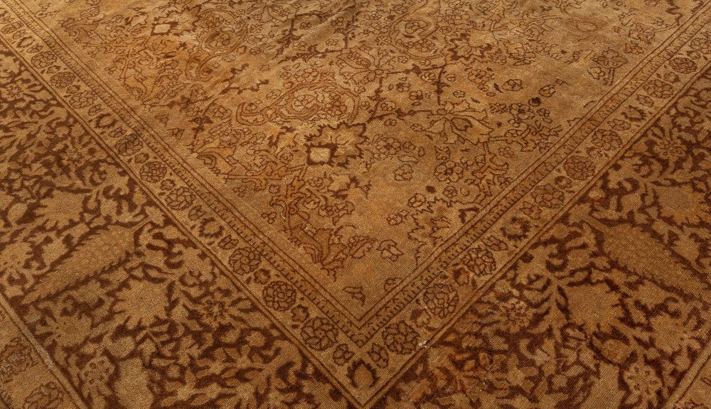 Vintage Indian Amritsar Botanic Handmade Wool Rug BB0064