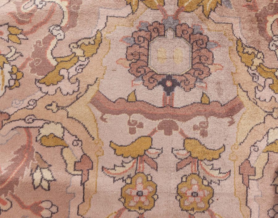 Antique Abstract Indian Handmade Wool Rug (Size Adjusted) BB0707