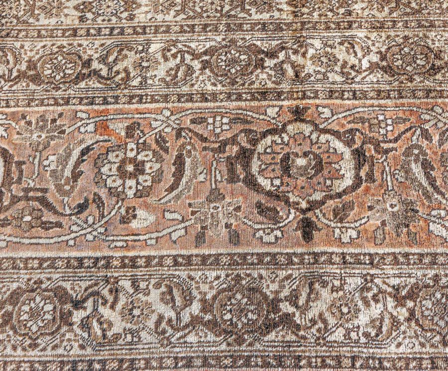 Authentic Persian Tabriz Handmade Wool Rug BB0754