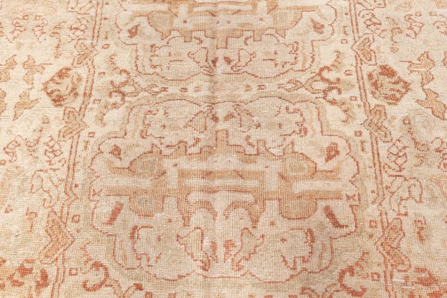 Authentic Indian Amritsar Beige, Brown Handmade Wool Rug BB1784