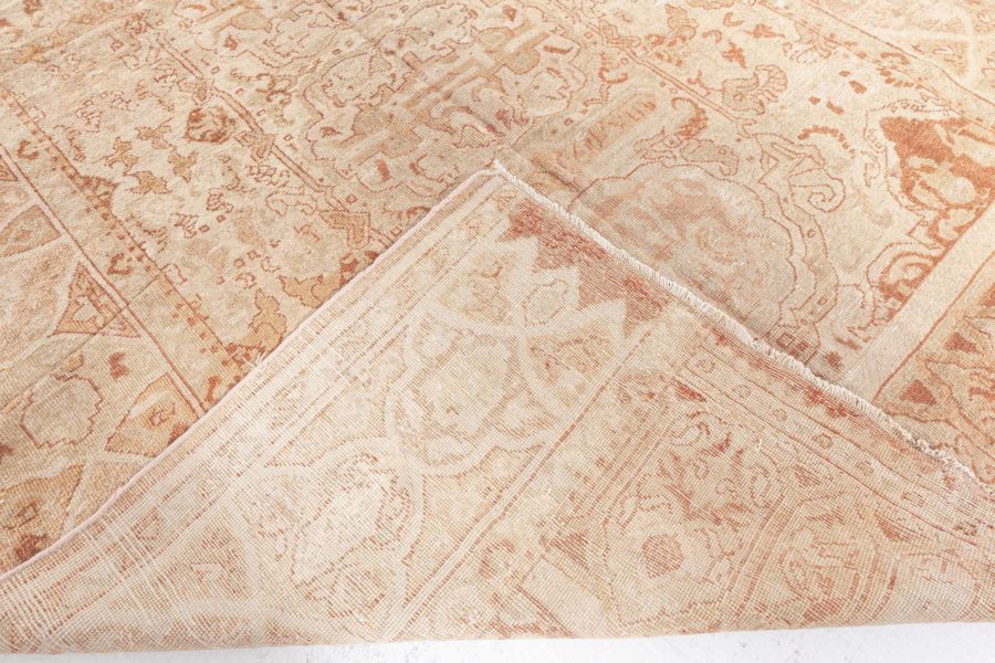 Authentic Indian Amritsar Beige, Brown Handmade Wool Rug BB1784