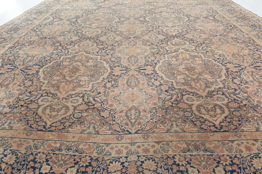 One-of-a-kind Antique Persian Kirman Brown Rug BB1790