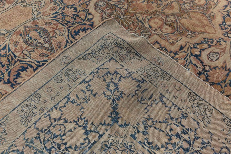 One-of-a-kind Antique Persian Kirman Brown Rug BB1790