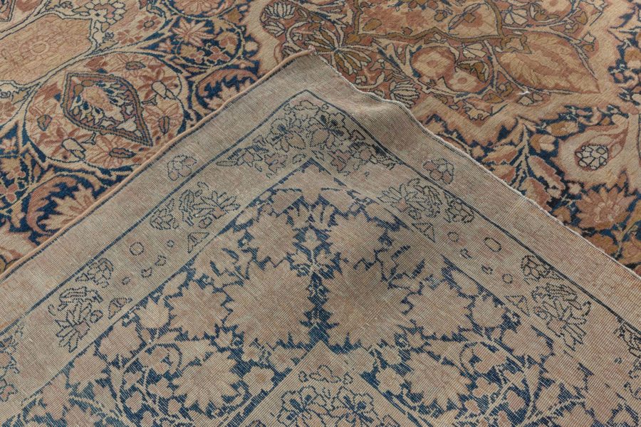 One-of-a-kind Antique Persian Kirman Brown Rug BB1790