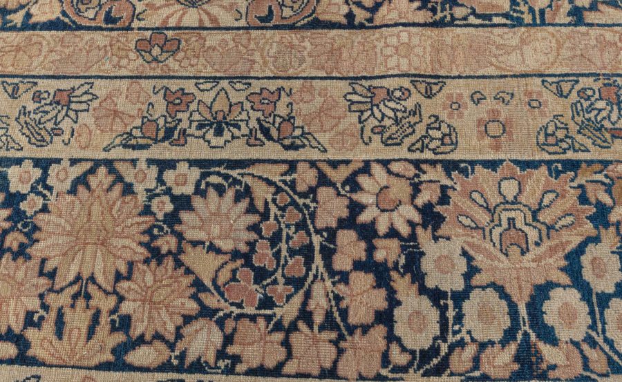 One-of-a-kind Antique Persian Kirman Brown Rug BB1790