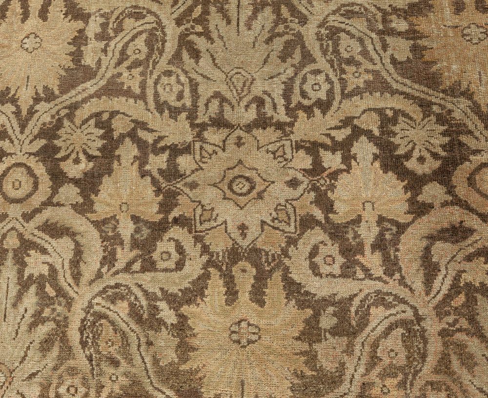 Vintage Indian Amritsar Botanic Handmade Wool Carpet BB1958