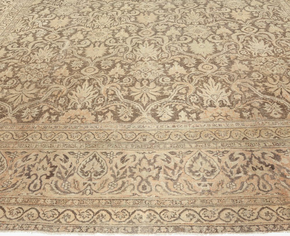 Vintage Indian Amritsar Botanic Handmade Wool Carpet BB1958