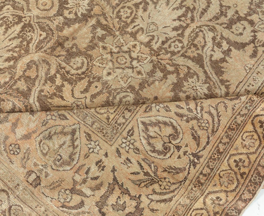 Vintage Indian Amritsar Botanic Handmade Wool Carpet BB1958