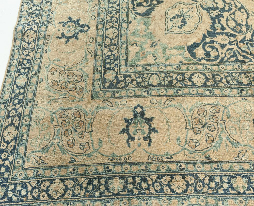 Authentic Persian Tabriz Handmade Wool Rug BB2199