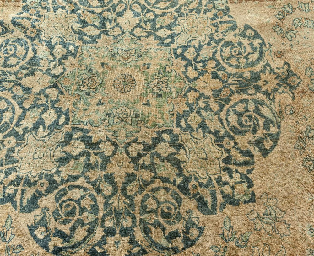 Authentic Persian Tabriz Handmade Wool Rug BB2199
