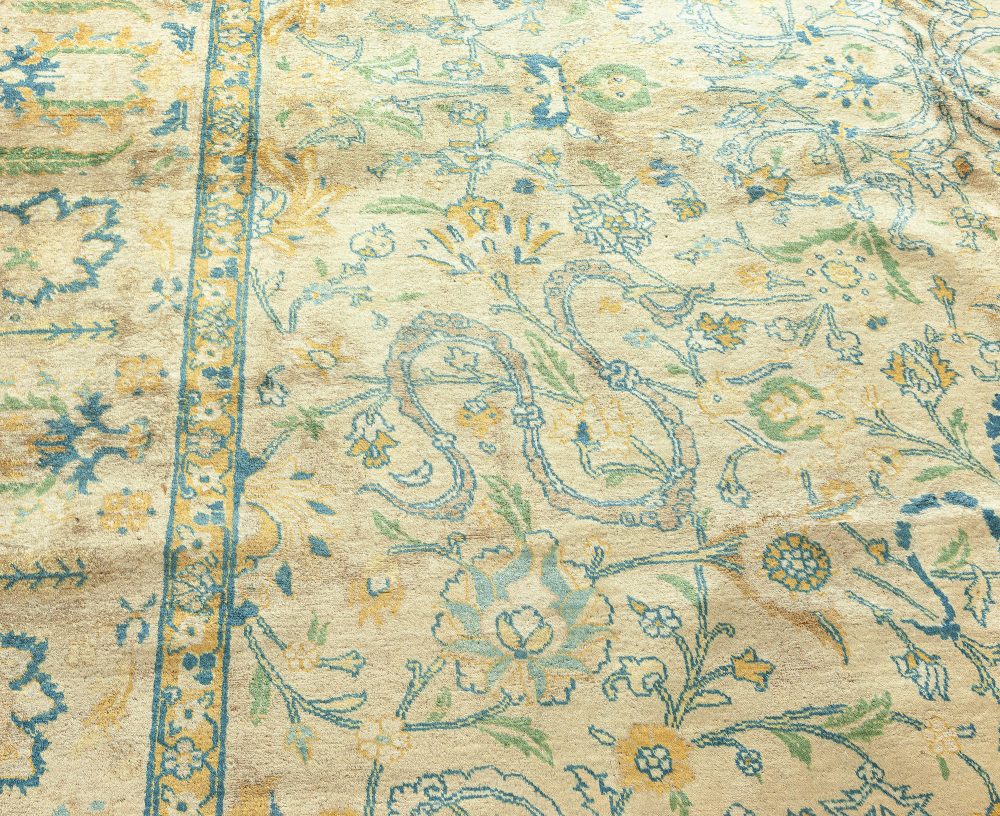 Antique Persian Tabriz Handmade Wool Carpet BB2299