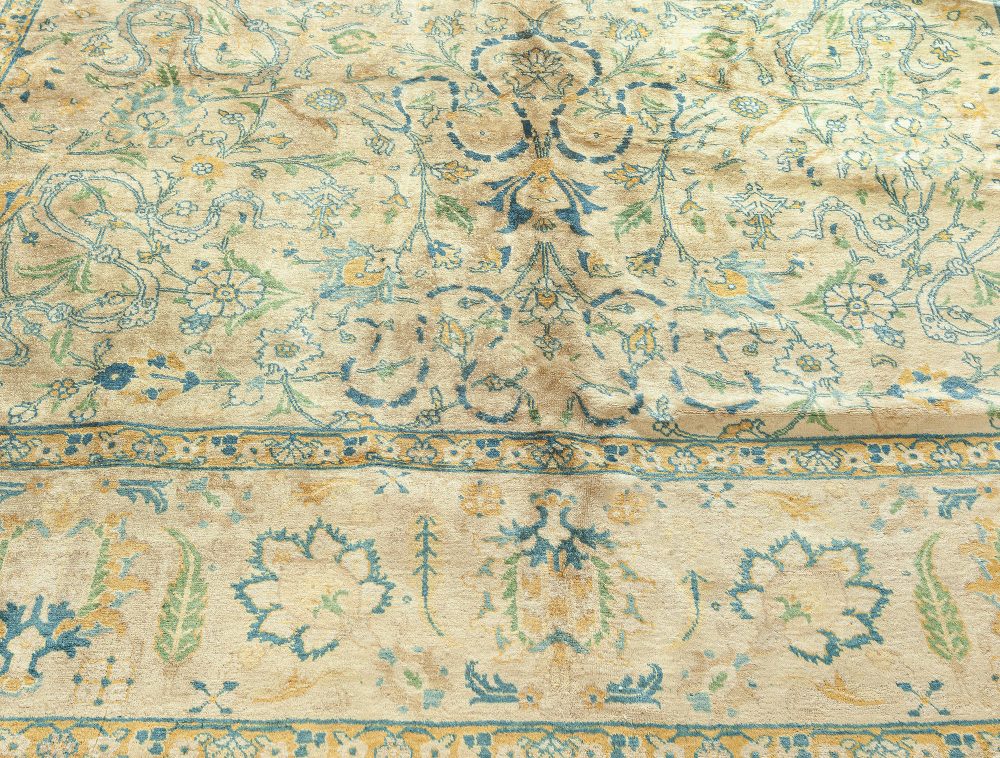 Antique Persian Tabriz Handmade Wool Carpet BB2299