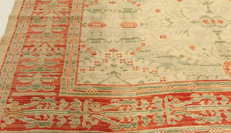Mid-20th century Spanish Floral Handmade Wool Carpet BB2525