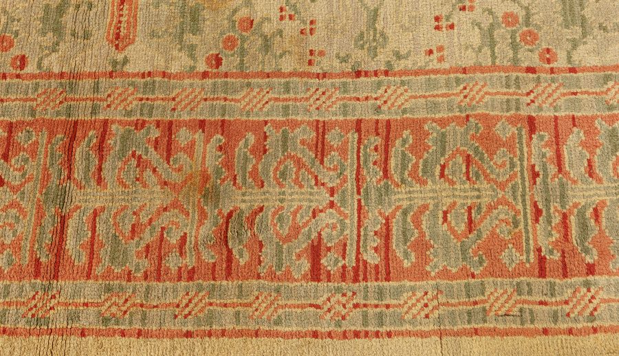 Mid-20th century Spanish Floral Handmade Wool Carpet BB2525