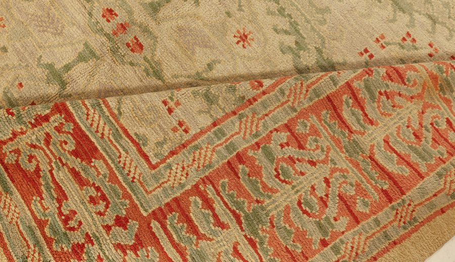 Mid-20th century Spanish Floral Handmade Wool Carpet BB2525
