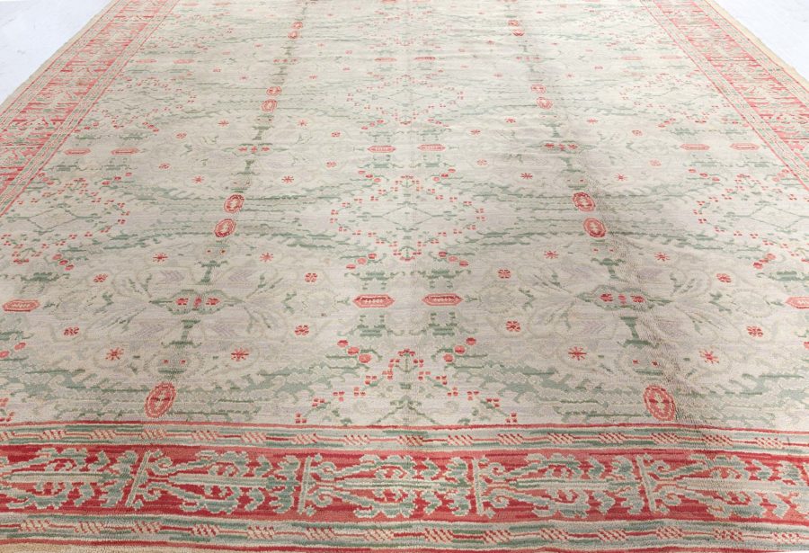 Mid-20th century Spanish Floral Handmade Wool Carpet BB2525