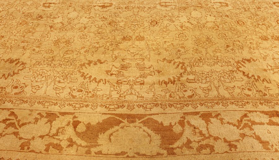 Authentic Indian Agra Botanic Handmade Wool Rug (Size Adjusted) BB2546