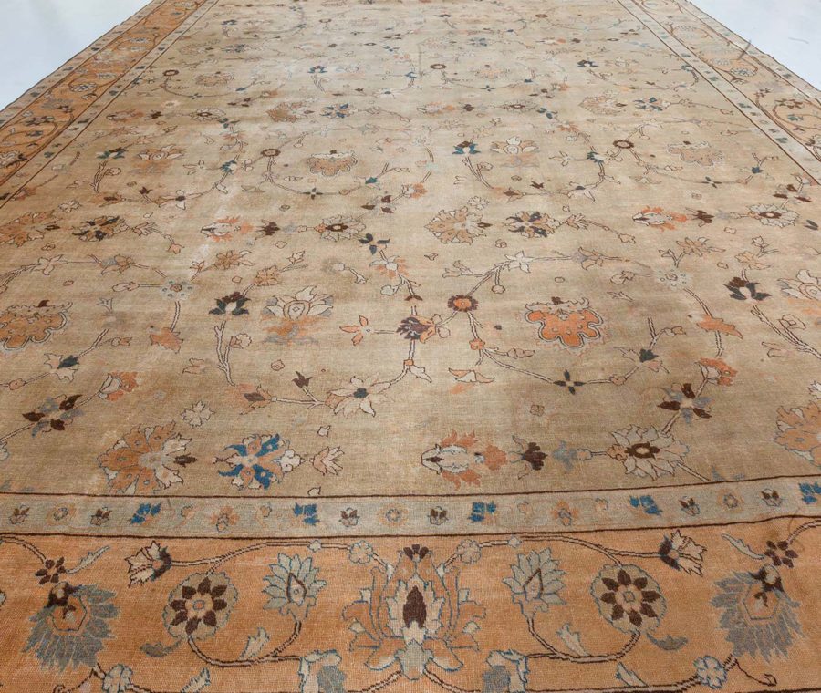 Authentic Persian Tabriz Handmade Wool Carpet BB2554