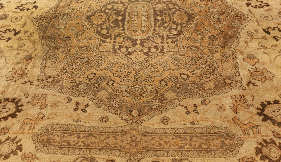 Large Antique Indian Amritsar Handmade Wool Rug BB2633