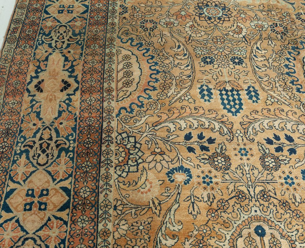 Authentic Persian Kirman Handmade Wool Carpet BB2675