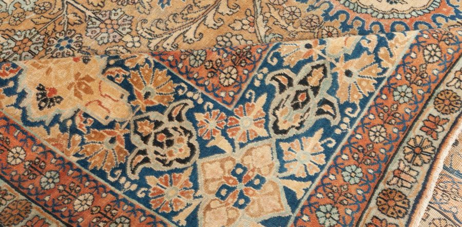 Authentic Persian Kirman Handmade Wool Carpet BB2675