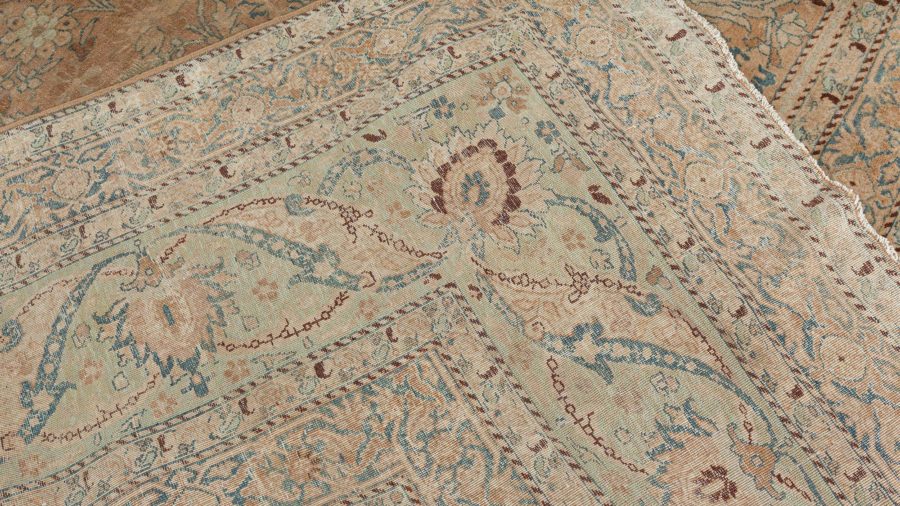 One-of-a-kind Antique Persian Kirman Animal, Botanic Carpet BB2724