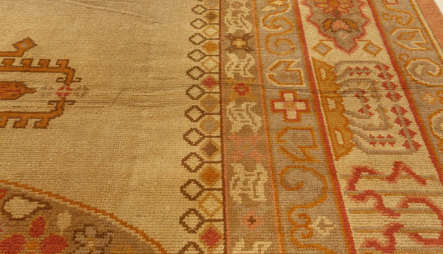 Vintage Art Nouveau Handmade Wool Rug BB2785
