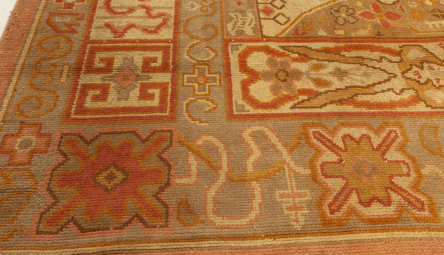 Vintage Art Nouveau Handmade Wool Rug BB2785