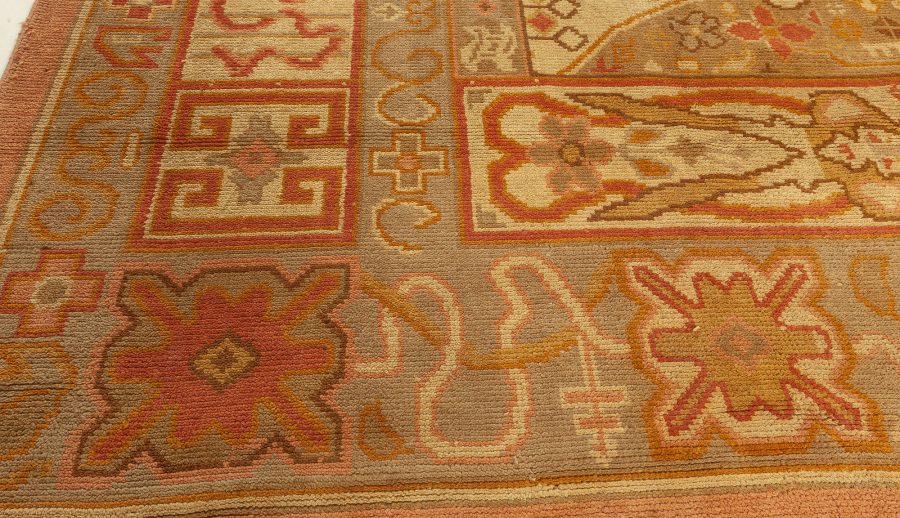 Vintage Viennese Art Nouveau Handmade Wool Rug BB2785